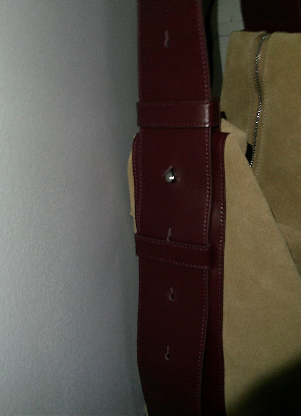VERSA TOTE - CAMELLO/BURGUNDY