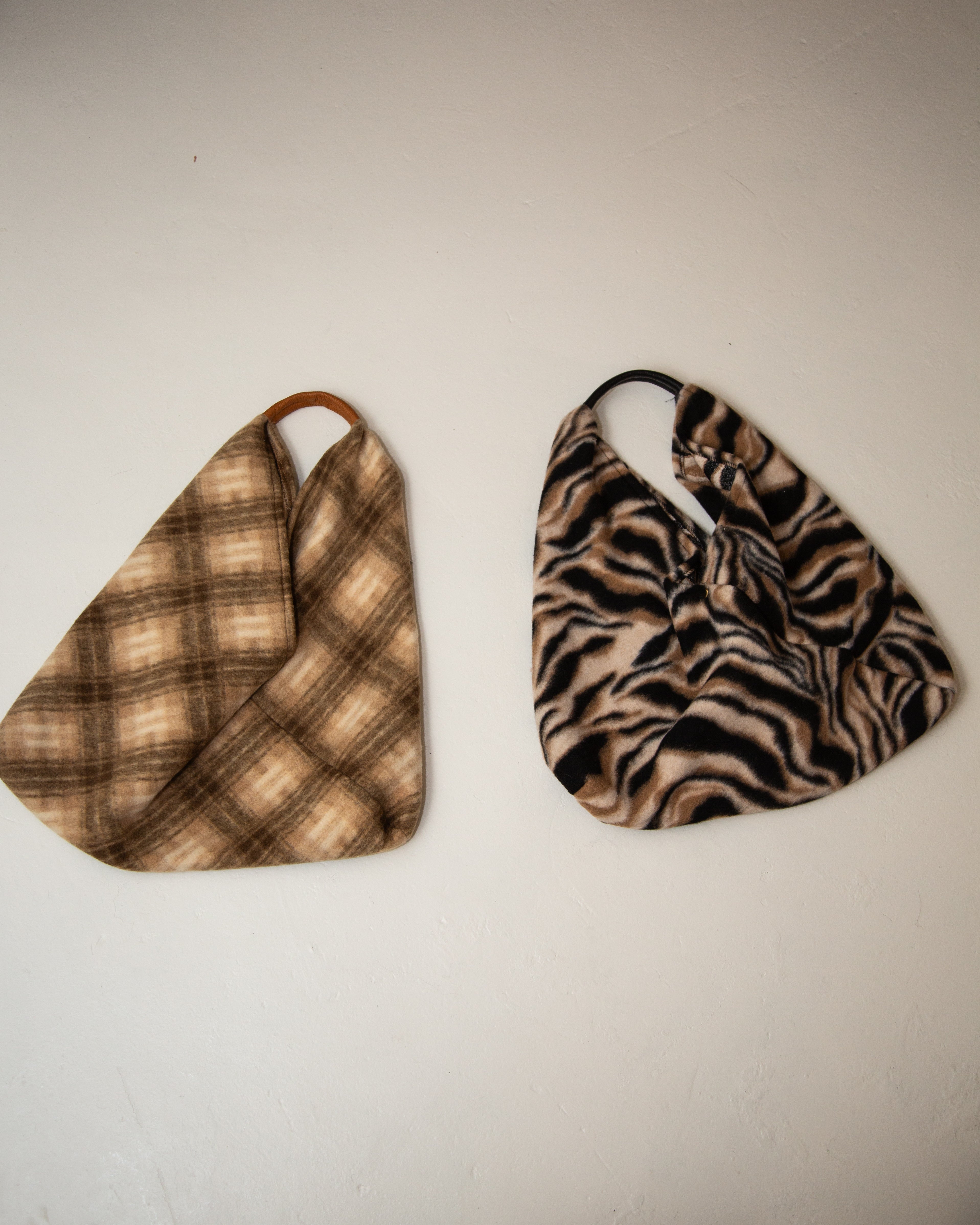 NODO TOTE - TAUPE CHECK